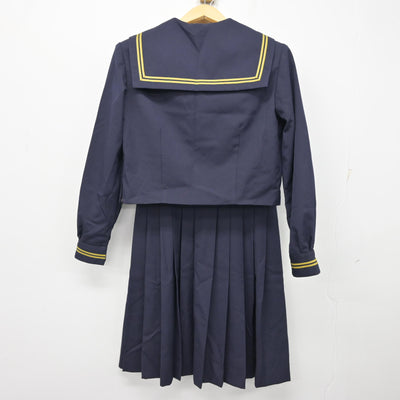 【中古】神奈川県 鶴嶺中学校 女子制服 3点 (セーラー服・ジャンパースカート) sf099005