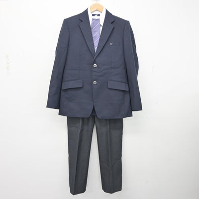 【中古】埼玉県 山村学園高等学校 男子制服 4点 (ブレザー・シャツ・ズボン) sf099018