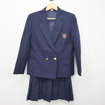 【中古】神奈川県 鵠沼女子高等学校 女子制服 3点 (ブレザー・ベスト・スカート) sf099027