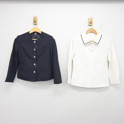 【中古】熊本県 甲佐中学校 女子制服 2点 (ブレザー・ブラウス) sf099032