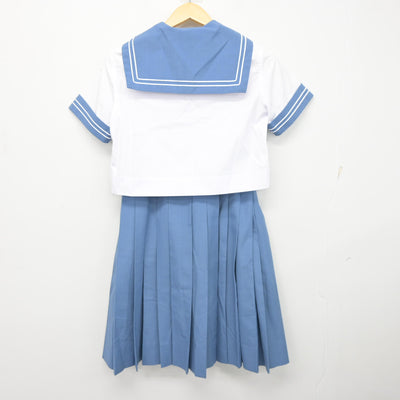 【中古】熊本県 嘉島中学校 女子制服 3点 (セーラー服・スカート) sf099037