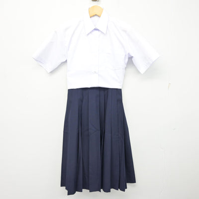 【中古】千葉県 八木が谷中学校 女子制服 2点 (シャツ・スカート) sf099045