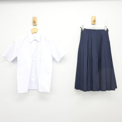 【中古】千葉県 八木が谷中学校 女子制服 2点 (シャツ・スカート) sf099045