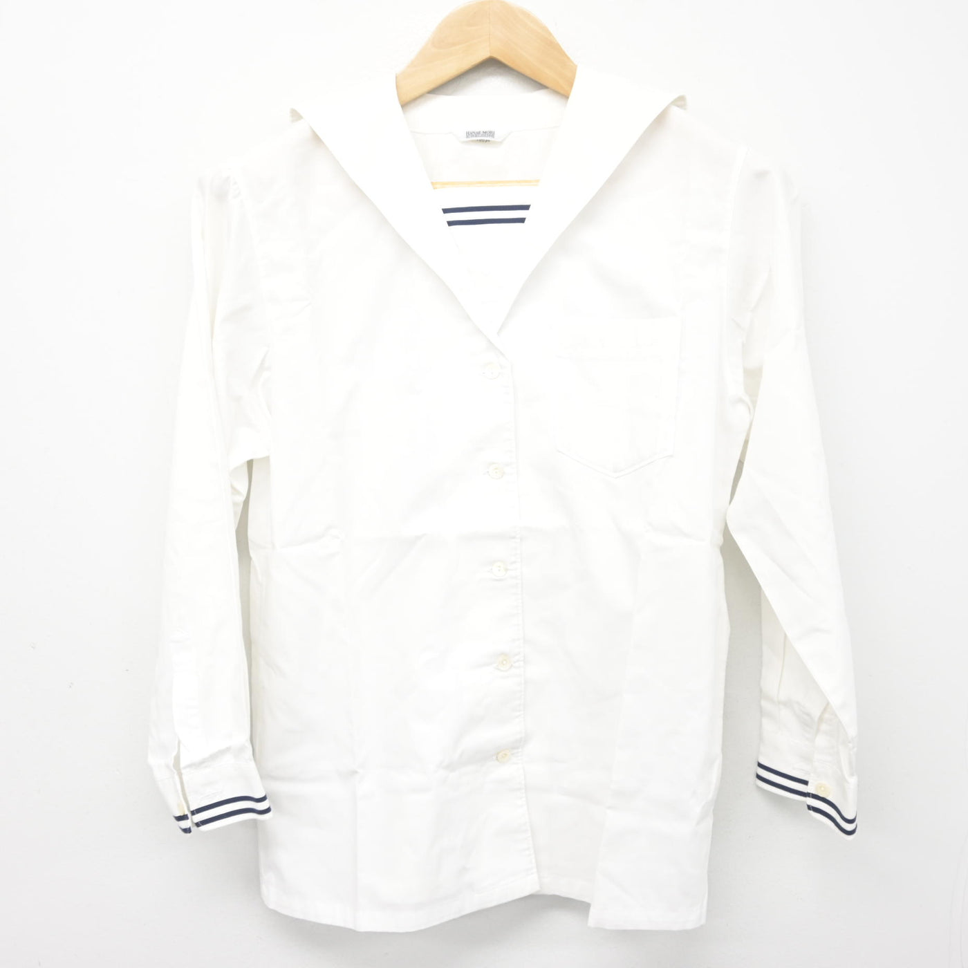 【中古】岡山県 就実高等学校 女子制服 2点 (ニット・ブラウス) sf099048