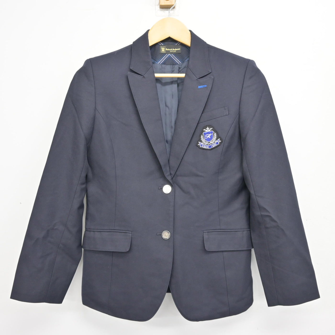 【中古】福岡県 古賀竟成館高等学校 女子制服 3点 (ブレザー・シャツ) sf099059