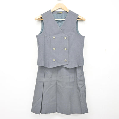 【中古】埼玉県  埼玉大学教育学部附属中学校 女子制服 4点 (ブレザー・ベスト・スカート) sf099064