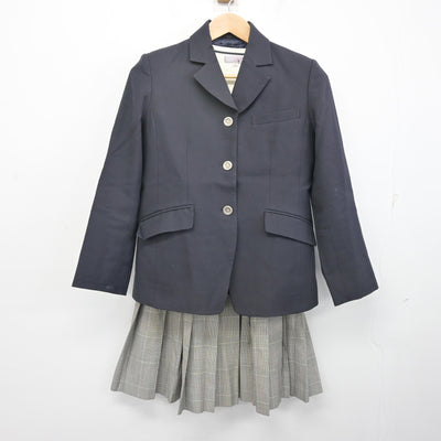 【中古】埼玉県 淑徳与野中学校・高等学校 女子制服 4点 (ブレザー・ニット・スカート) sf099078