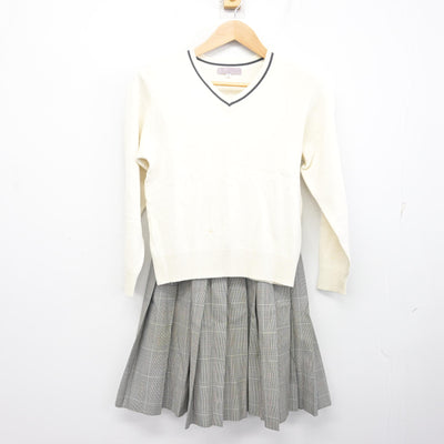 【中古】埼玉県 淑徳与野中学校・高等学校 女子制服 4点 (ブレザー・ニット・スカート) sf099078