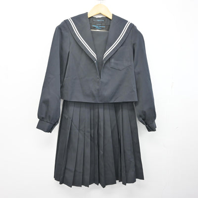 【中古】愛知県 幡豆中学校 女子制服 2点 (セーラー服・スカート) sf099093