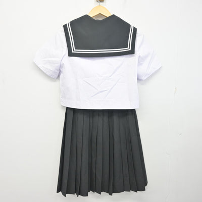 【中古】愛知県 幡豆中学校 女子制服 3点 (セーラー服・スカート) sf099094