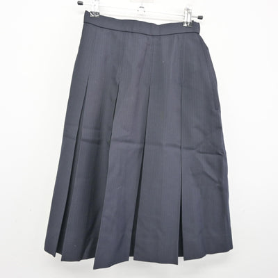 【中古】滋賀県 光泉カトリック中学校・高等学校 女子制服 3点 (ニットベスト・シャツ・スカート) sf099106