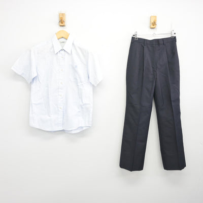 【中古】滋賀県 光泉カトリック中学校・高等学校 女子制服 2点 (シャツ・ズボン) sf099107