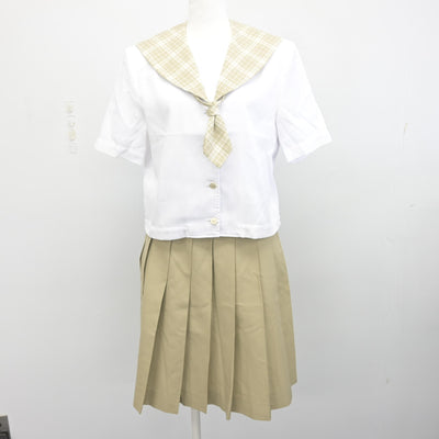 【中古】埼玉県 越谷南高等学校 女子制服 2点 (セーラー服・スカート) sf099125
