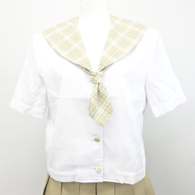 【中古】埼玉県 越谷南高等学校 女子制服 2点 (セーラー服・スカート) sf099125