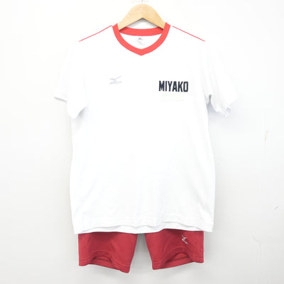 【中古】福岡県 京都高等学校 女子制服 2点 (体操服 上・体操服 下) sf099132