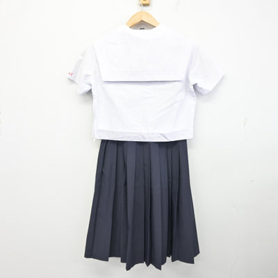 【中古】福岡県 京都高等学校 女子制服 4点 (セーラー服・スカート) sf099144