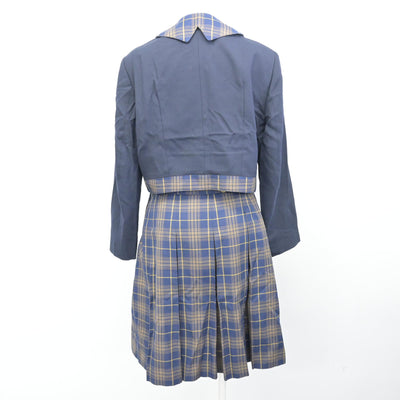 【中古】福岡県 福岡女子高等学校 女子制服 3点 (ブレザー・ニット・スカート) sf099150
