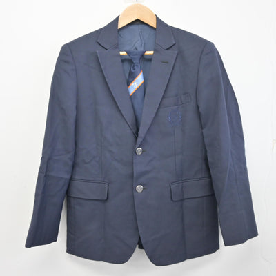 【中古】福岡県 中村学園三陽中学校・高等学校 男子制服 3点 (ブレザー・ニットベスト) sf099152
