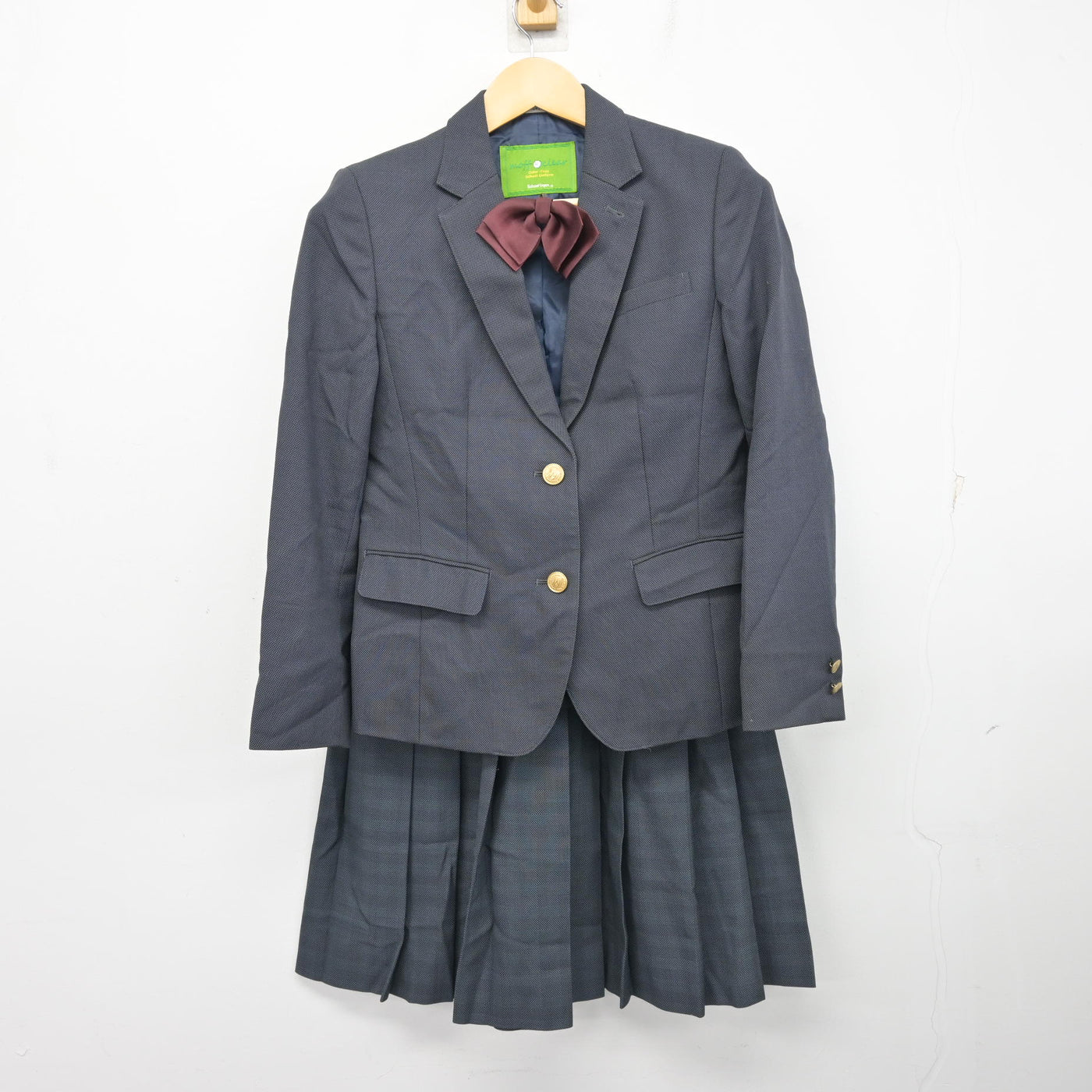 【中古】香川県 丸亀城西高等学校 女子制服 3点 (ブレザー・スカート) sf099155