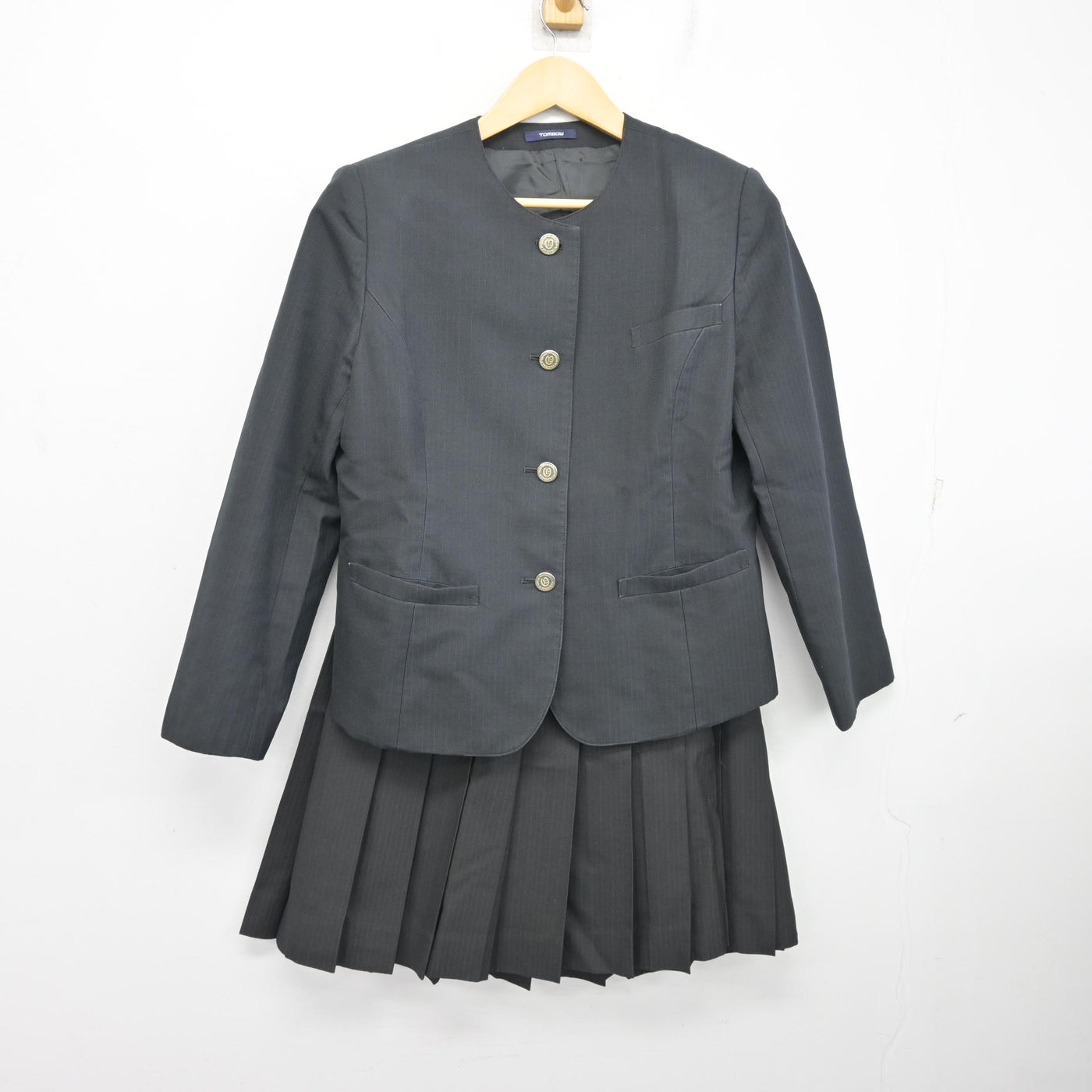 【中古】広島県 大竹高等学校 女子制服 3点 (ブレザー・シャツ・スカート) sf099159
