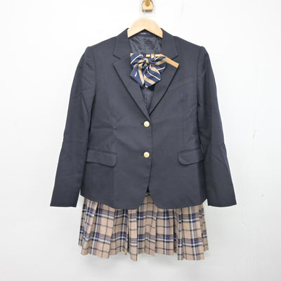 【中古】宮崎県 宮崎日本大学高等学校 女子制服 3点 (ブレザー・スカート) sf099162