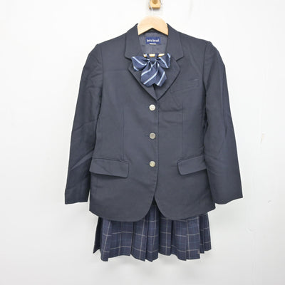 【中古】埼玉県 志木高等学校 女子制服 4点 (ブレザー・ニットベスト・スカート) sf099163