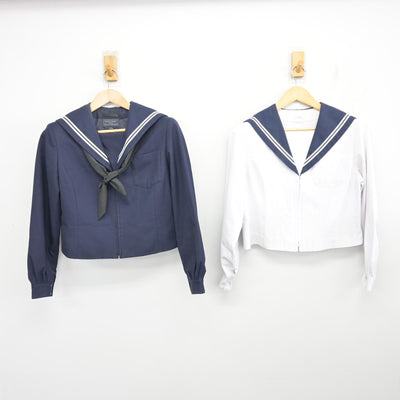 【中古】愛知県 横須賀中学校 女子制服 3点 (セーラー服・セーラー服) sf099170