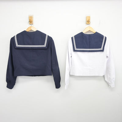 【中古】愛知県 横須賀中学校 女子制服 3点 (セーラー服・セーラー服) sf099170