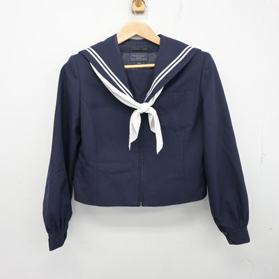 【中古】愛知県 横須賀中学校 女子制服 3点 (セーラー服・スカート) sf099174
