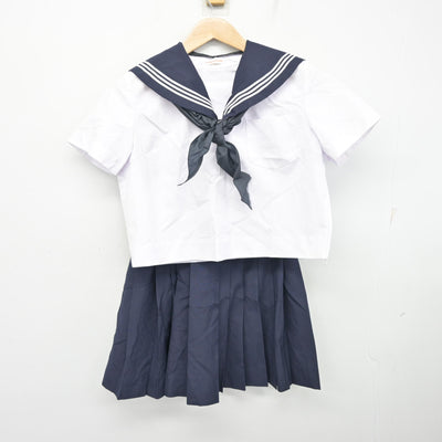 【中古】茨城県 高萩高等学校 女子制服 3点 (セーラー服・スカート) sf099178