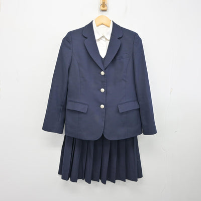 【中古】兵庫県 赤穂高等学校 女子制服 5点 (ブレザー・ベスト・シャツ・スカート) sf099205