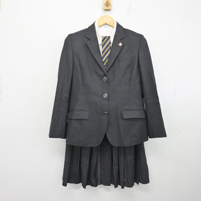 【中古】兵庫県 神港橘高等学校 女子制服 5点 (ブレザー・シャツ・スカート) sf099210