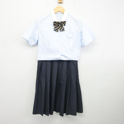 【中古】兵庫県 神港橘高等学校 女子制服 3点 (シャツ・スカート) sf099211