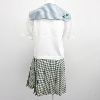 【中古】岡山県 就実高等学校 女子制服 2点 (セーラー服・スカート) sf099256