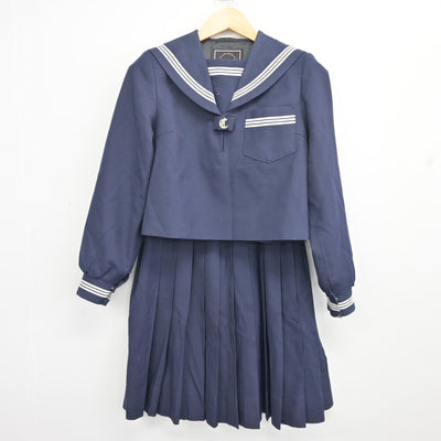 【中古】兵庫県 中部中学校/旧制服 女子制服 2点 (セーラー服・スカート) sf099350
