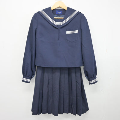 【中古】茨城県 駒王中学校 女子制服 2点 (セーラー服・スカート) sf099364