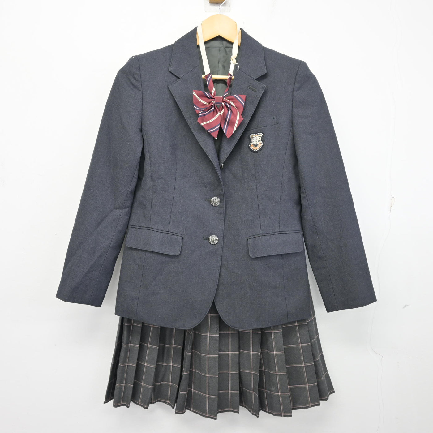 千葉県立松戸向陽高等学校制服 冬夏 チェックスカート ブレザー制服 