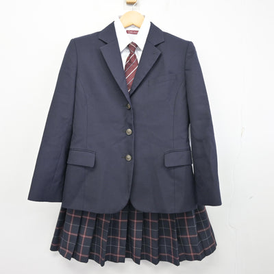 【中古】新潟県 新潟明訓高等学校 女子制服 4点 (ブレザー・シャツ・スカート) sf099367
