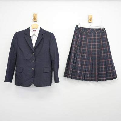 【中古】新潟県 新潟明訓高等学校 女子制服 3点 (ブレザー・シャツ・スカート) sf099368
