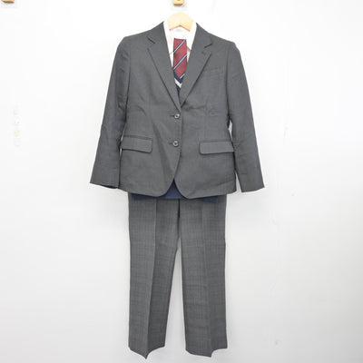 【中古】京都府 桃山高等学校 女子制服 5点 (ブレザー・ニット・シャツ・ズボン) sf099389