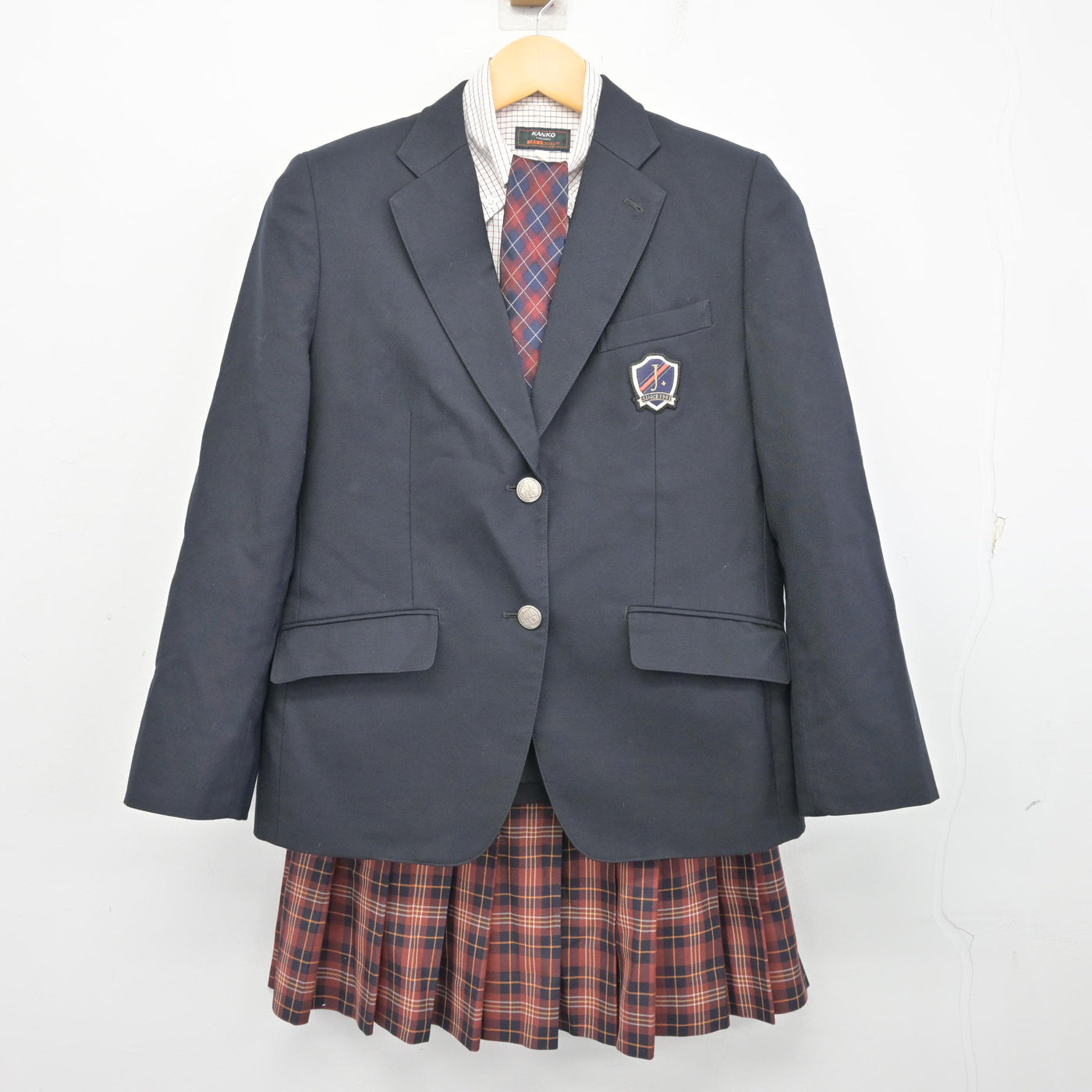 【中古】宮城県 仙台城南高等学校 女子制服 4点 (ブレザー・シャツ・スカート) sf099394