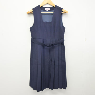 【中古】熊本県 人吉市立第二中学校 女子制服 3点 (セーラー服・ジャンパースカート) sf099396