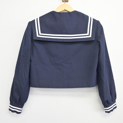 【中古】熊本県 人吉市立第二中学校 女子制服 2点 (セーラー服・ジャンパースカート) sf099397