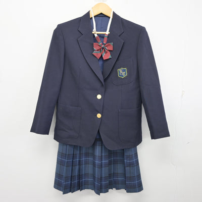 【中古】北海道 江別市立中央中学校 女子制服 4点 (ブレザー・ベスト・スカート) sf099399