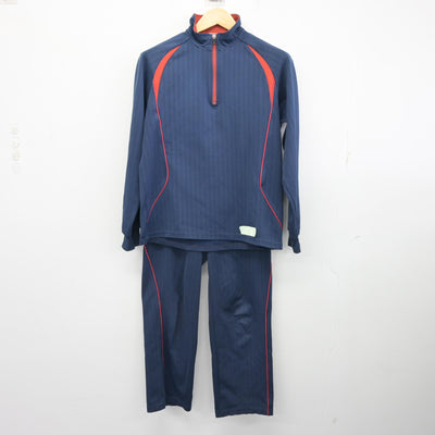 【中古】大阪府 津田中学校 女子制服 2点 (ジャージ 上・ジャージ 下) sf099403