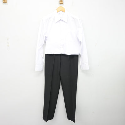 【中古】茨城県 日高中学校 男子制服 2点 (シャツ・ズボン) sf099407