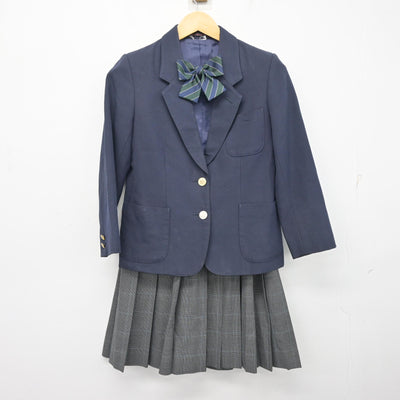 【中古】埼玉県 三橋中学校 女子制服 4点 (ブレザー・ベスト・スカート) sf099409