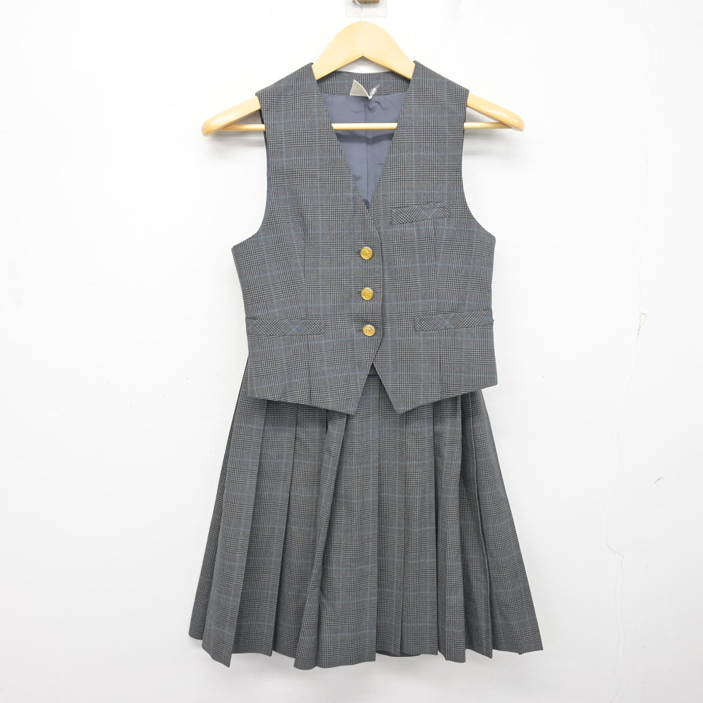 【中古】埼玉県 三橋中学校 女子制服 4点 (ブレザー・ベスト・スカート) sf099409