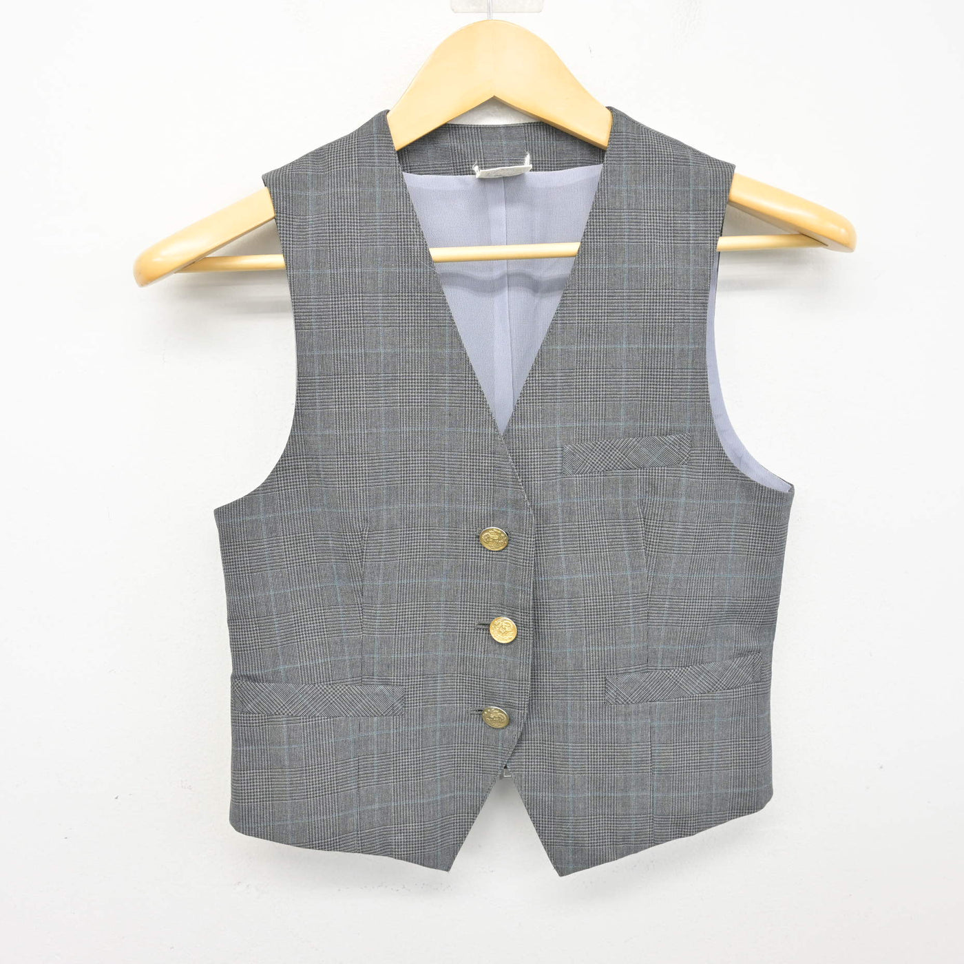 【中古】埼玉県 三橋中学校 女子制服 2点 (ベスト・スカート) sf099410