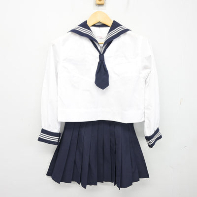 【中古】東京都 十文字高等学校 女子制服 4点 (セーラー服・セーラー服・スカート) sf099412
